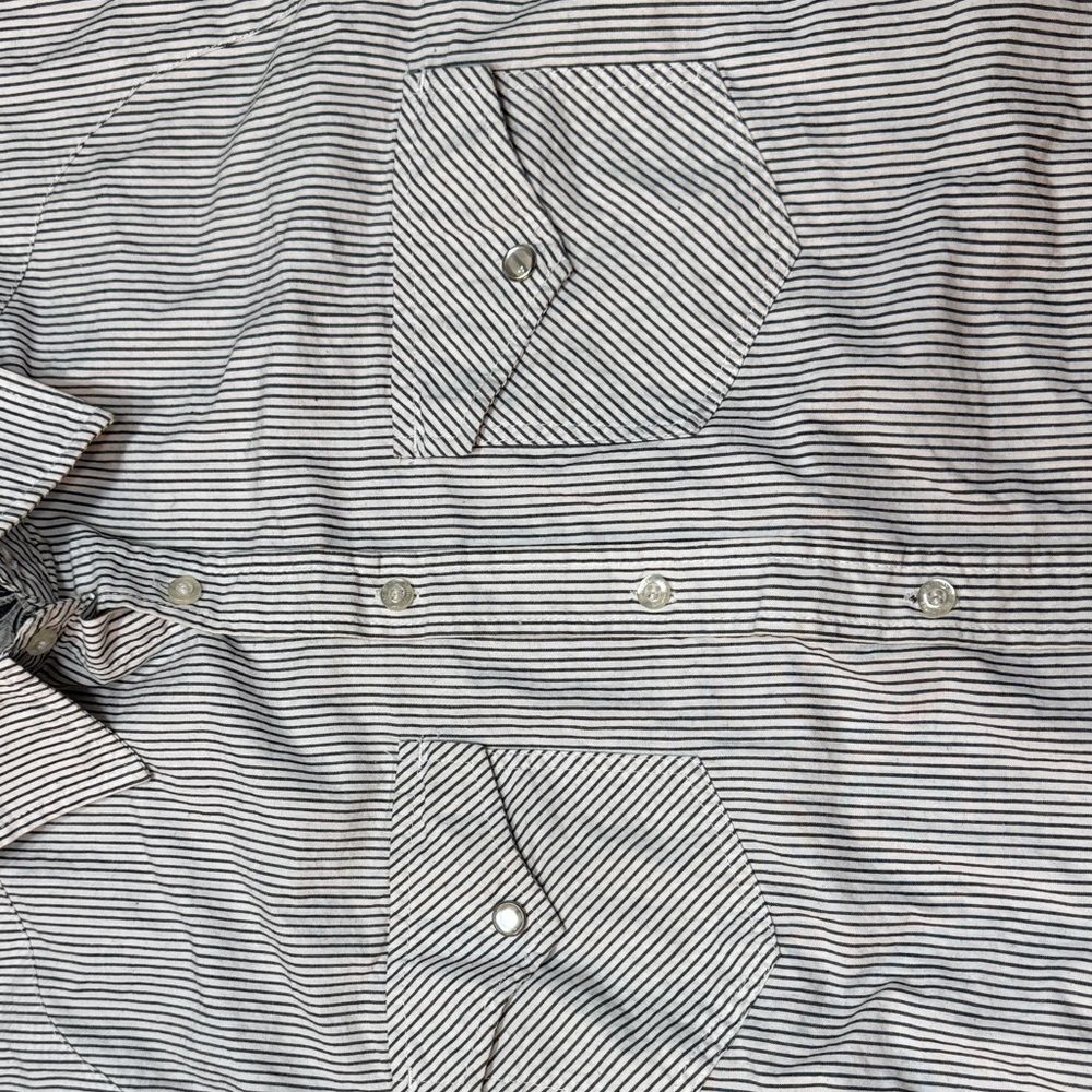 Machine Men's Striped Button-Down Shirt - Picture 3 of 12